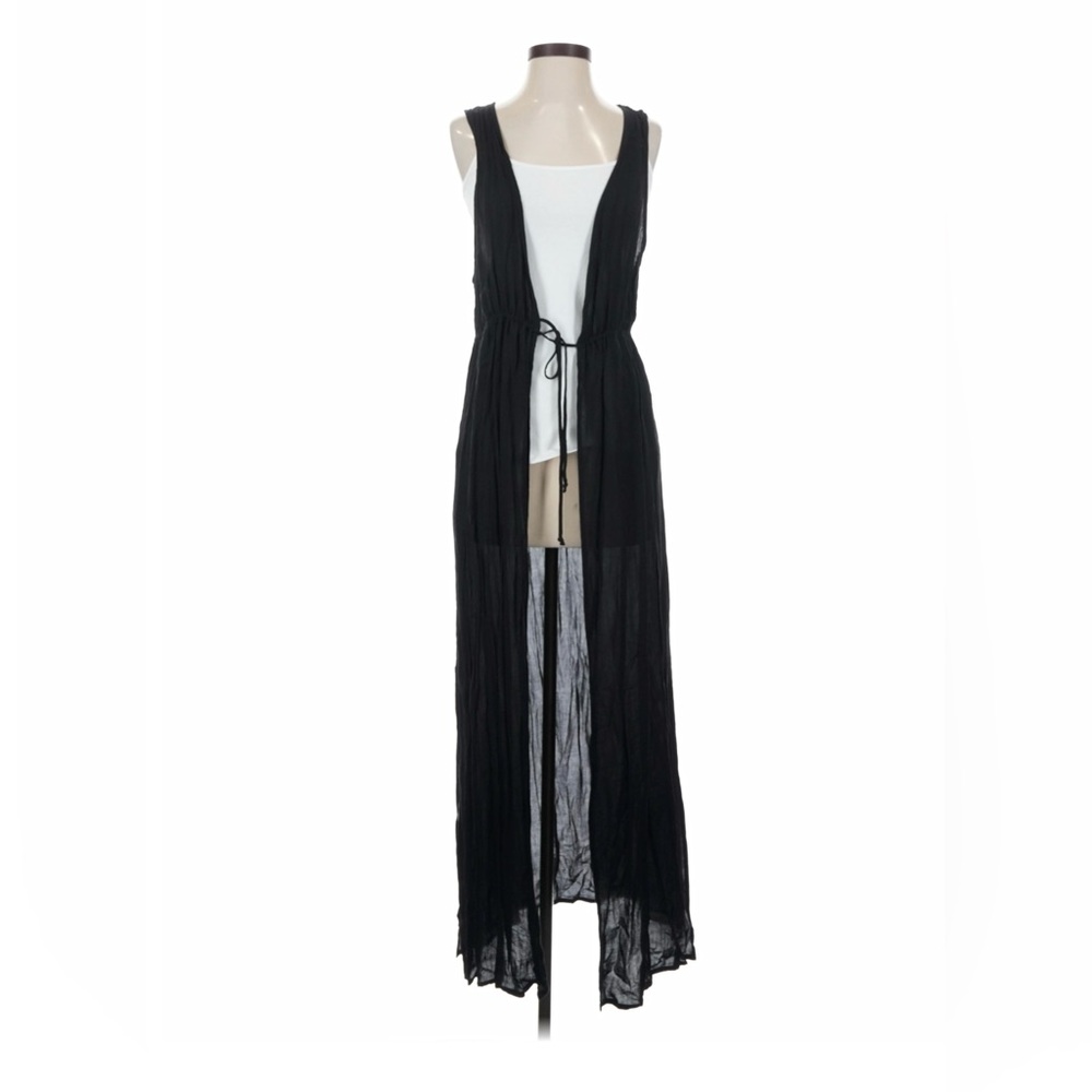 Kona Sol Crepe Sleeveless Duster NWOT